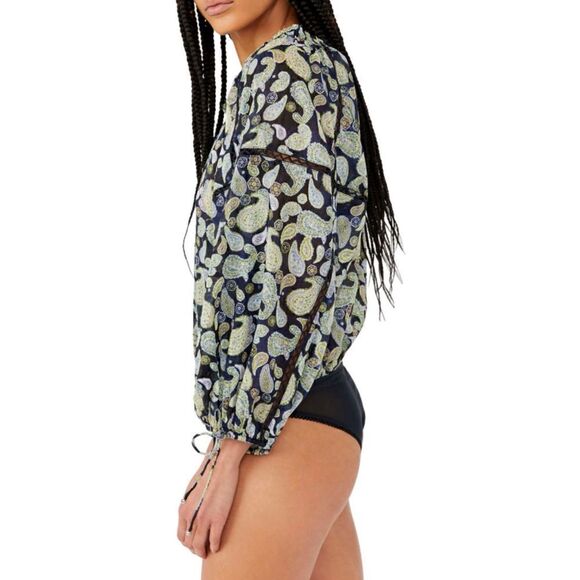 Free People | Sundown Paisley Cotton Bodysuit - Picture 3 of 7